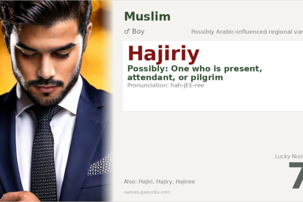 Hajiriy Name Meaning — Origin, Gender & Details (2025)