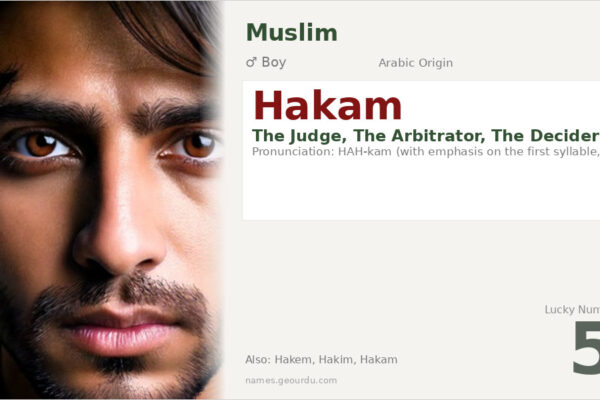 Hakam Name Meaning — Arabic Origin, Boy Name & Details (2025)