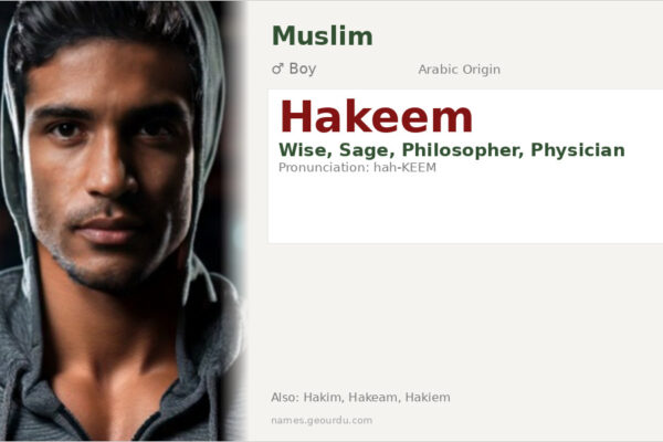 Hakeem Name Meaning — Wise, Sage (Arabic Origin & Details)