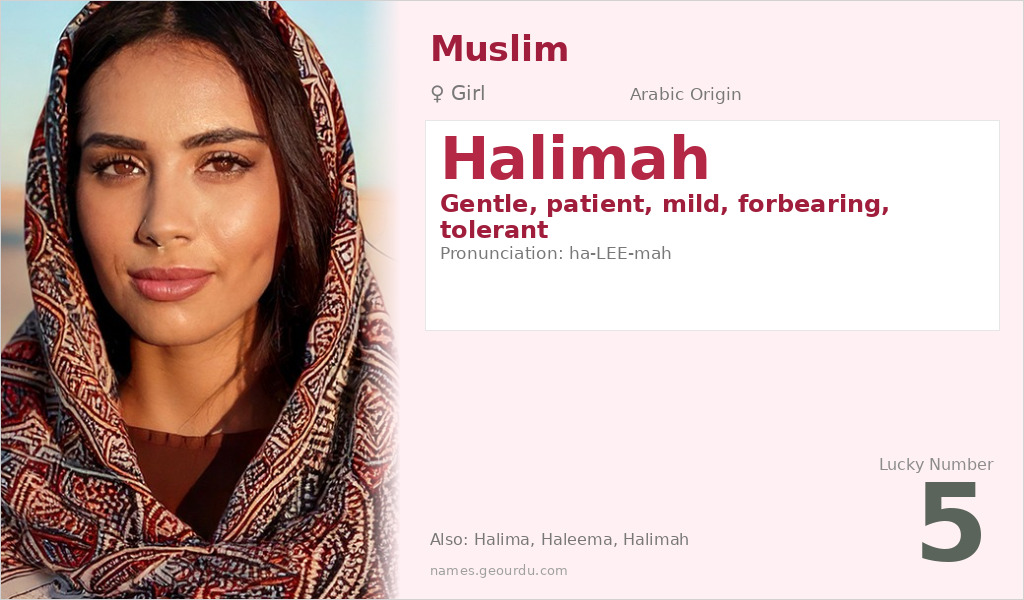 Halimah Name Meaning and Details