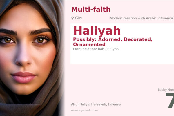 Haliyah Name Meaning — Origin, Gender & Details (2025)