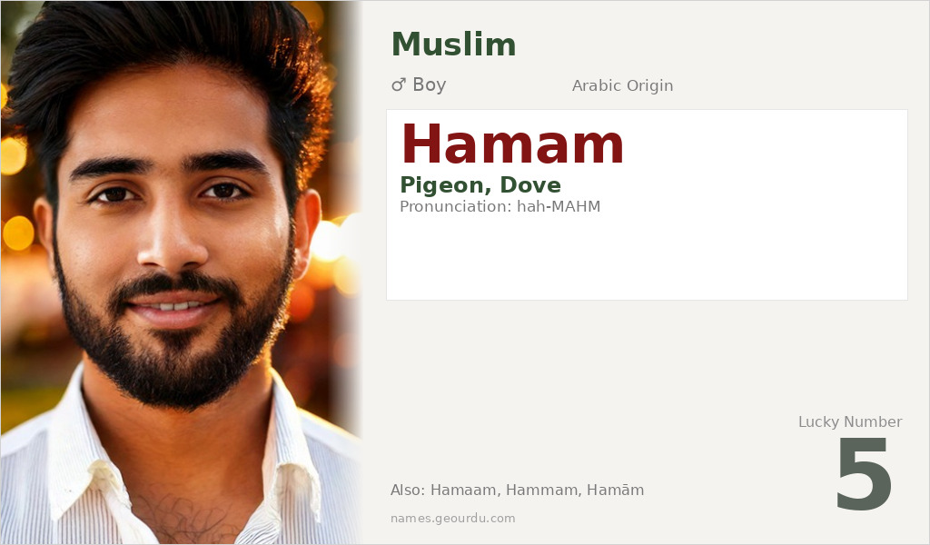 Hamam Name Meaning and Details