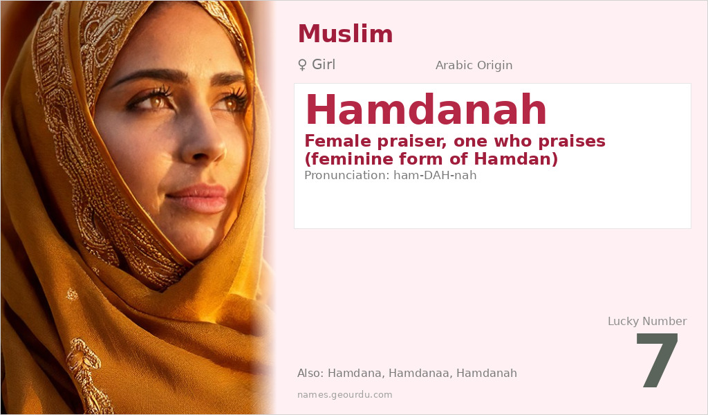 Hamdanah Name Meaning and Details