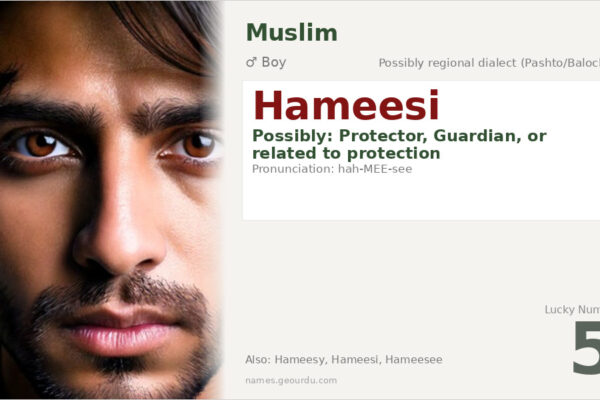 Hameesi Name Meaning — Origin, Gender & Details (2025)