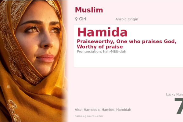 Hamida Name Meaning — Arabic Origin, Girl Name & Details (2025)