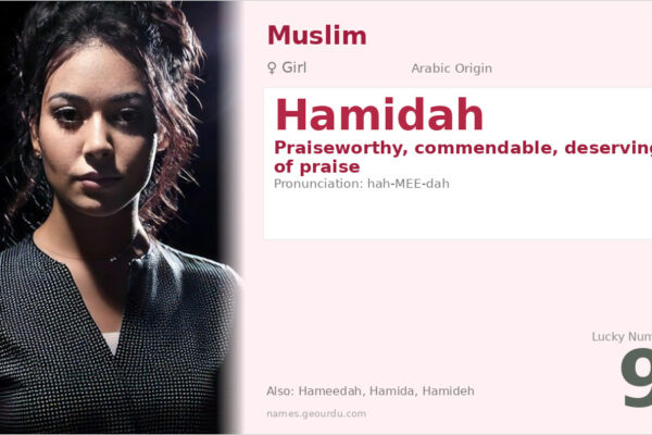 Hamidah Name Meaning — Arabic Origin, Girl Name & Details (2025)