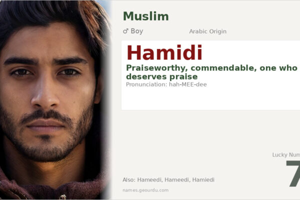 Hamidi Name Meaning — Arabic Origin, Boy Name & Details (2025)