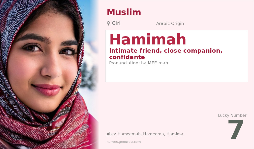 Hamimah Name Meaning and Details