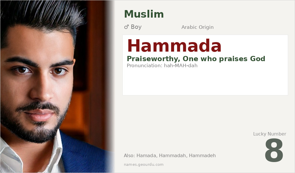 Hammada Name Meaning and Details