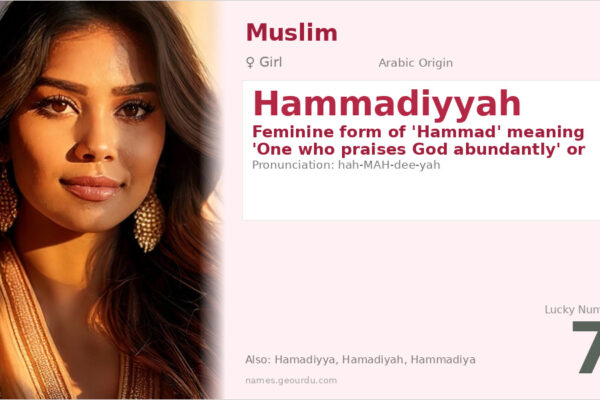 Hammadiyyah Name Meaning — Arabic Origin, Girl Name & Details (2025)