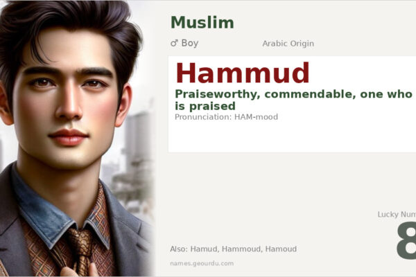 Hammud Name Meaning — Arabic Origin, Boy Name & Details (2025)