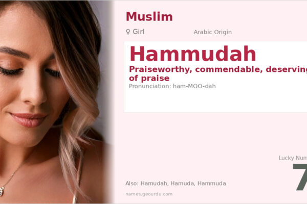Hammudah Name Meaning — Arabic Origin, Girl’s Name & Islamic Significance (2025)