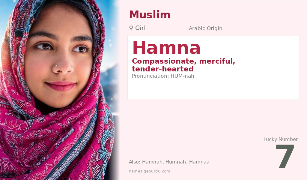Hamna Name Meaning and Details