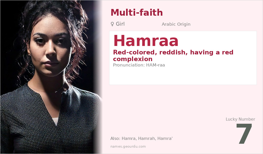 Hamraa Name Meaning and Details