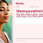 Hamsavahini Name Meaning and Details