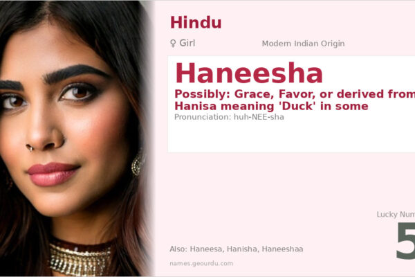 Haneesha Name Meaning — Origin, Gender & Details (2025)