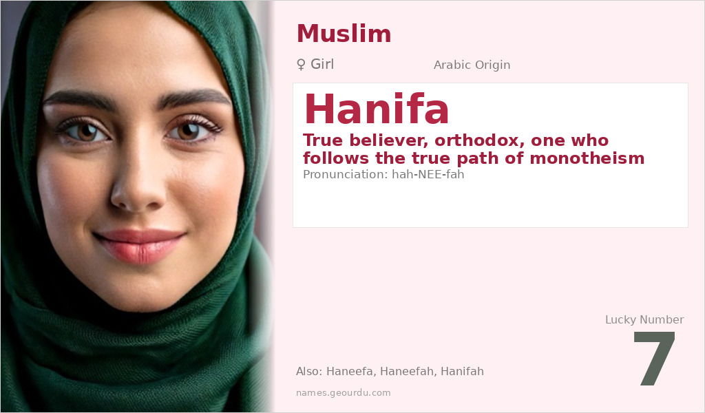 Hanifa Name Meaning and Details
