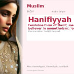 Hanifiyyah Name Meaning and Details