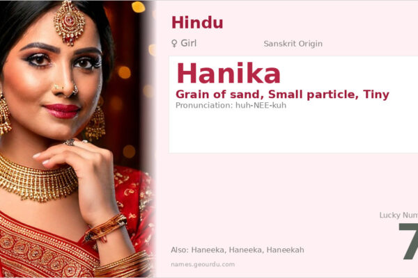 Hanika Name Meaning — Sanskrit Origin, Girl Name & Details (2025)