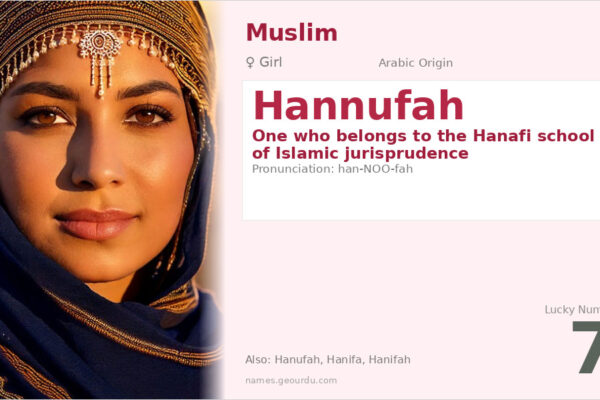 Hannufah Name Meaning — Arabic Origin, Girl Name & Islamic Details (2025)