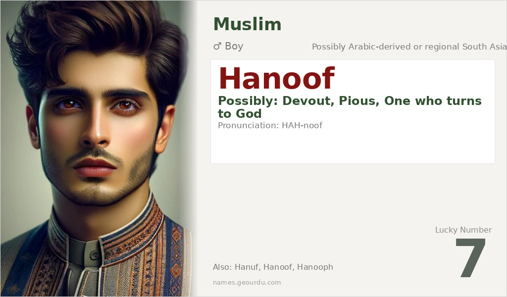Hanoof Name Meaning and Details