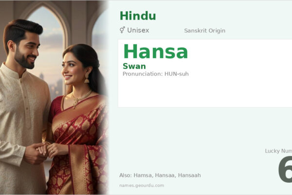 Hansa Name Meaning — Sanskrit Origin, Unisex & Swan Symbolism (2025)