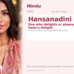 Hansanadini Name Meaning and Details