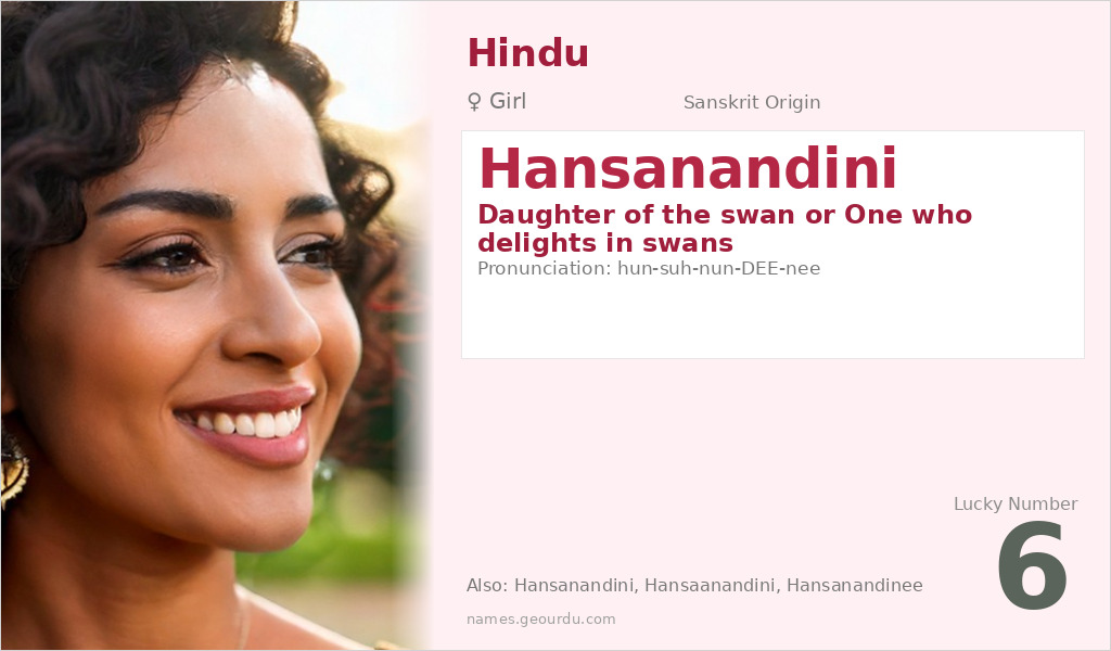 Hansanandini Name Meaning and Details