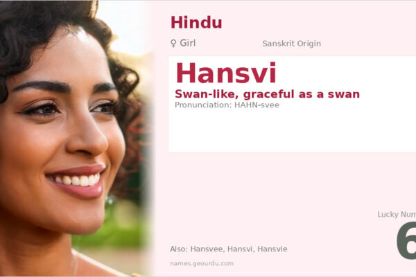 Hansvi Name Meaning — Sanskrit Origin, Girl Name & Details (2025)