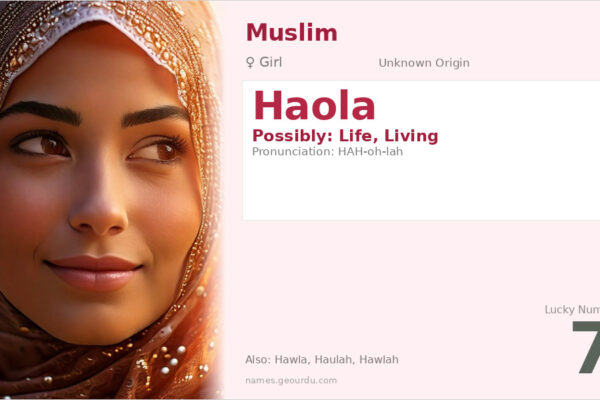 Haola Name Meaning — Origin, Gender & Details (2025)