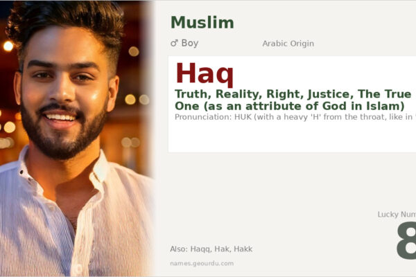 Haq Name Meaning — Truth, Justice & Islamic Origin (2025)