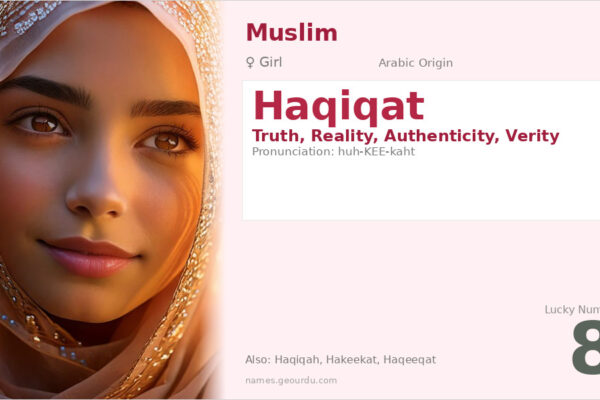 Haqiqat Name Meaning — Arabic Origin, Girl Name & Details (2025)