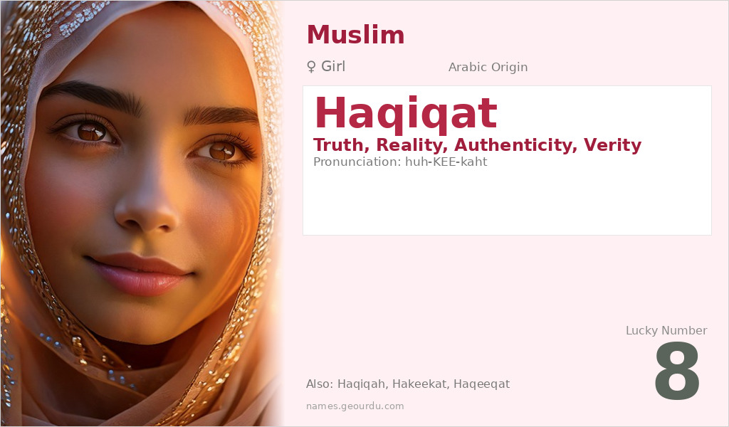Haqiqat Name Meaning and Details