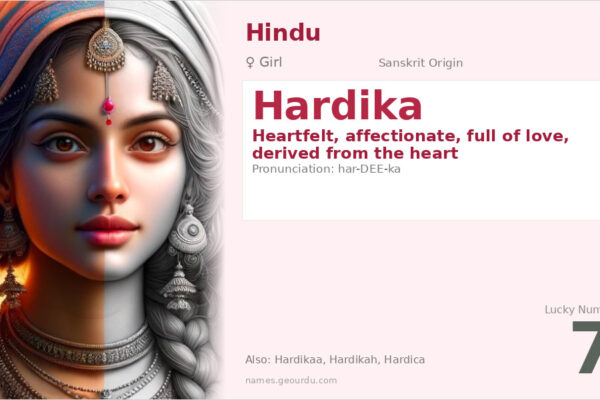 Hardika Name Meaning — Sanskrit Origin, Girl Name & Details (2025)