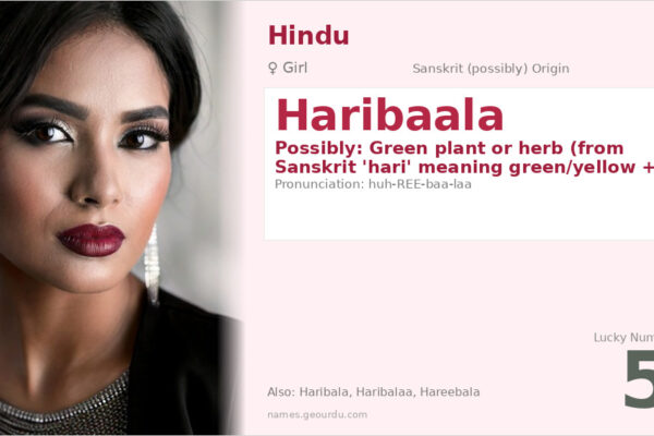 Haribaala Name Meaning — Origin, Gender & Details (2025)