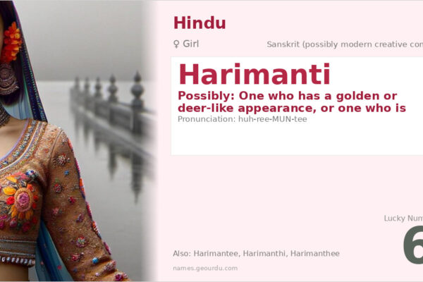 Harimanti Name Meaning — Origin, Gender & Details (2025)