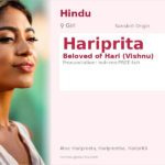 Hariprita Name Meaning and Details