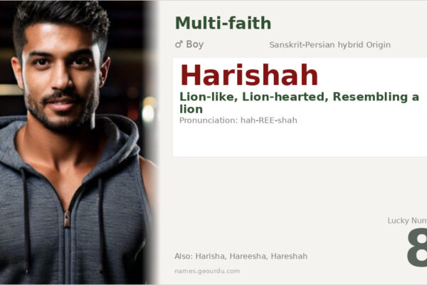 Harishah Name Meaning — Sanskrit-Persian Origin, Boy Name & Details (2025)