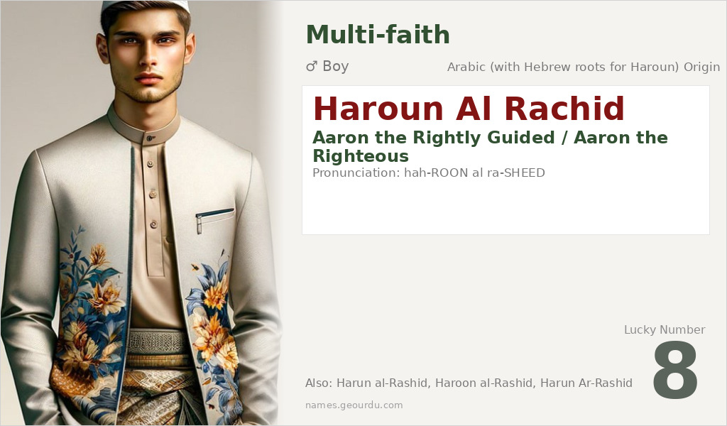 Haroun Al Rachid Name Meaning and Details