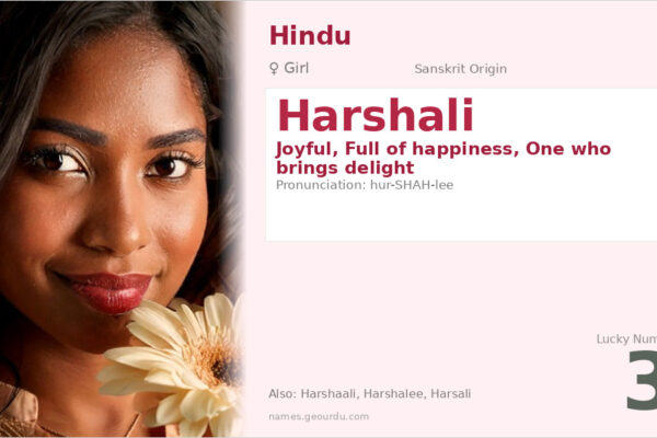 Harshali Name Meaning — Sanskrit Origin, Girl Name & Details (2025)
