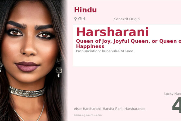 Harsharani Name Meaning — Sanskrit Origin, Girl Name & Details (2025)