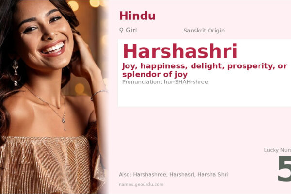 Harshashri Meaning — Sanskrit Origin, Girl Name & Details (2025)