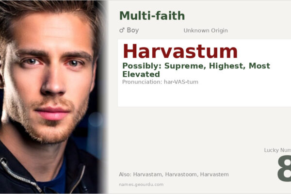 Harvastum Name Meaning — Origin, Gender & Details (2025)