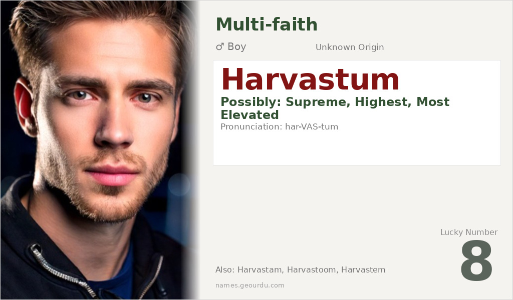 Harvastum Name Meaning and Details