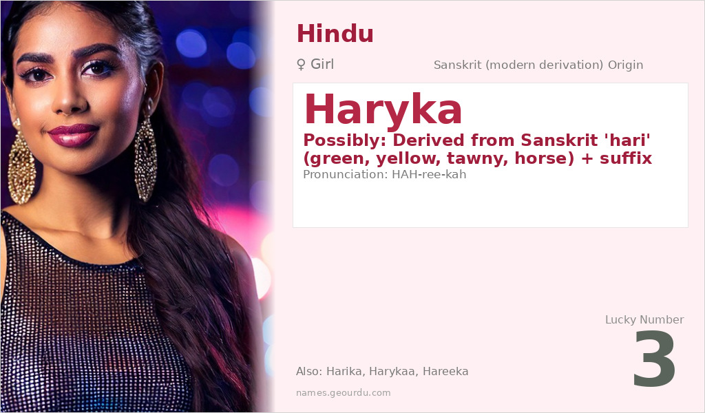 Haryka Name Meaning and Details