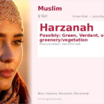 Harzanah Name Meaning and Details