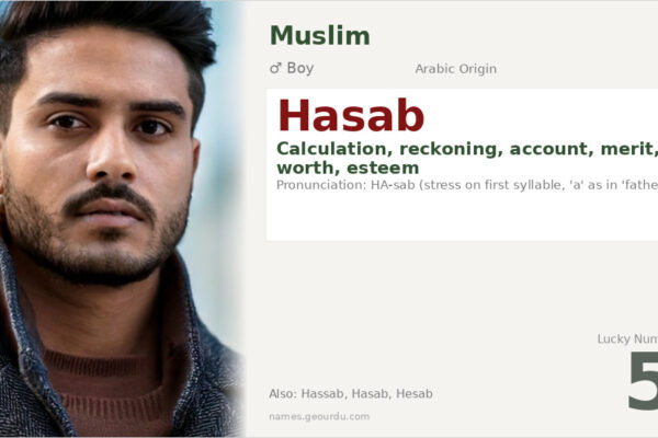 Hasab Name Meaning — Arabic Origin, Boy Name & Details (2025)