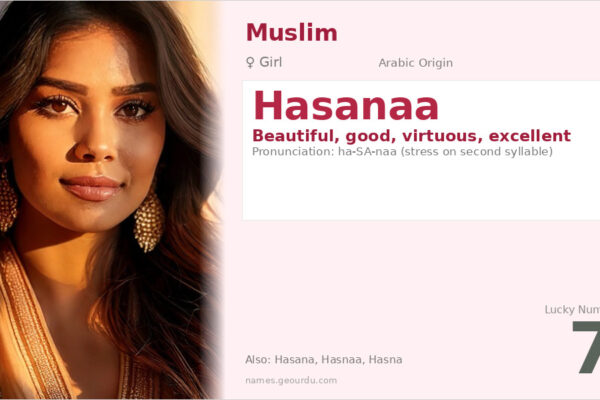 Hasanaa Name Meaning — Arabic Origin, Girl Name & Details (2025)