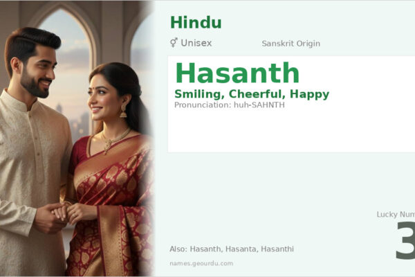 Hasanth Name Meaning — Sanskrit Origin, Gender & Details (2025)