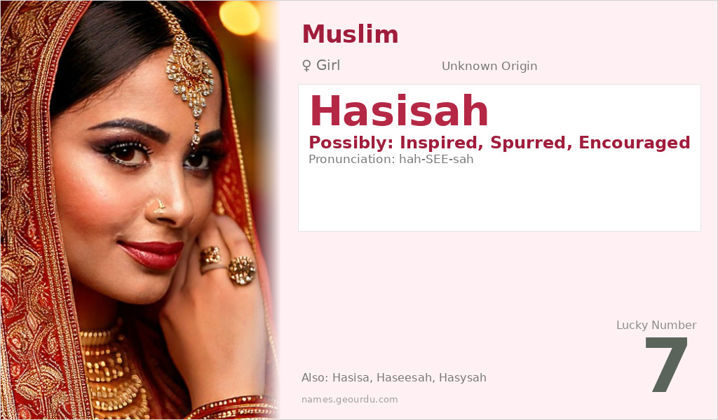 Hasisah Name Meaning and Details